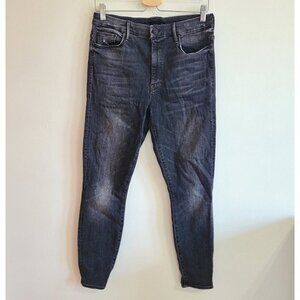 Mother High Waisted Looker Ankle Leave The Lights On Black Size 31